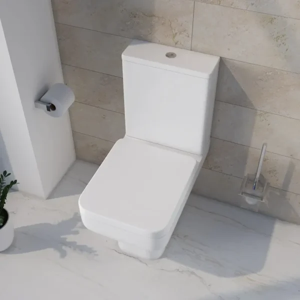 Nurak Comfort Height Close Coupled Toilet Open Back - Image 3